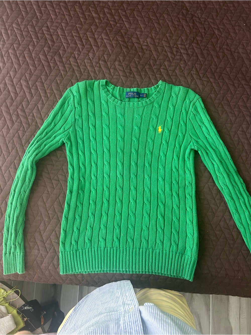 Bundle of Ralph Lauren Cable-Knit sweaters and polo v-necks - Picture 3 of 10